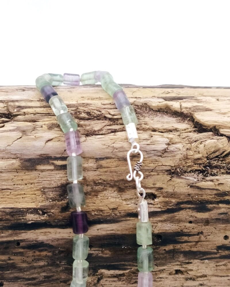 Collar de "Fluorita" y cuentas de plata